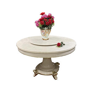 <span class=keywords><strong>Table</strong></span> et chaises <span class=keywords><strong>de</strong></span> salle à manger solides <span class=keywords><strong>de</strong></span> style français, <span class=keywords><strong>table</strong></span> ronde <span class=keywords><strong>en</strong></span> marbre <span class=keywords><strong>de</strong></span> style palais europé<span class=keywords><strong>en</strong></span> avec plateau tournant - Product Image 5