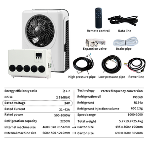 Aire Acondicionado Eléctrico <span class=keywords><strong>Universal</strong></span> de Techo de 2200W <span class=keywords><strong>para</strong></span> Camiones y Autocaravanas, 12V/24V R134a 7500BTU, <span class=keywords><strong>Control</strong></span> de <span class=keywords><strong>Clima</strong></span> - Product Image 4
