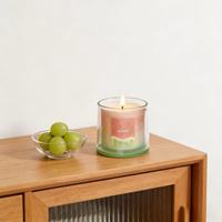 Bougie parfumée à la cire de soja, parfum de fruits frais et de bois, pour la décoration de la maison, pots de bougies pour Noël et le Nouvel An chinois, personnalisables