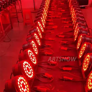 发光二极管24x18W RGBWA + 紫外6in1平灯DMX DJ洗涤迪斯科婚礼舞台灯专业婚礼充电聚光灯