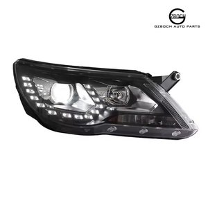 Faro Delantero para VW <span class=keywords><strong>Tiguan</strong></span> <span class=keywords><strong>2010</strong></span>-2012, Conjunto de Faros, Luz Diurna LED, Sistema de Iluminación LED para Automóvil - Product Image 2