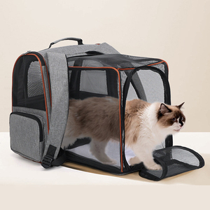 Expandable <b>Cat</b> Carriers <b>Backpack</b> for Small Medium Dogs Travel Hiking Walking Breathable Pet Carrying Bag Carriers <b>Backpack</b> - Product Image 2