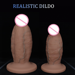Dildo Realistico in Silicone Morbido Personalizzabile all'Ingrosso, Taglie S M L XL XXL, Masturbatore Femminile, Giocattoli per Adulti per il Commercio Transfrontaliero - Product Image 2