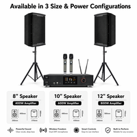 Sistema de Audio Profesional para Karaoke y Cine en Casa 3RD DREAM KT800 OEM/ODM, Amplificador de Potencia, Micrófono Inalámbrico, 8/10/12 Pulgadas, Metálico
