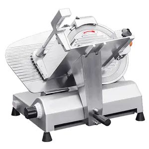 Factory Price Commercial Electric Semi-Automatic 10 Inches Frozen Meat Slicer Machine