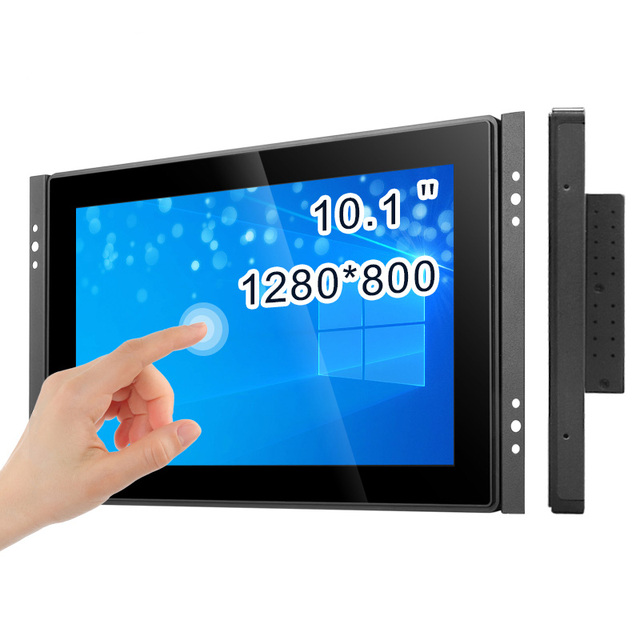 10.1 Inch 1280*800 Flat True Open Frame Monitor Capacitive Touch Screen Waterproof Outdoor Industrial LCD Display With HD-MI VGA