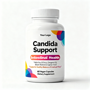 Complément alimentaire Now pour le soutien de l'organisme contre les Candida, capsules avec huile de <span class=keywords><strong>Pau</strong></span> <span class=keywords><strong>D</strong></span>'<span class=keywords><strong>Arco</strong></span>, huile <span class=keywords><strong>d</strong></span>'origan, noix noire et acide caprylique, sans gluten - Product Image 1