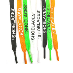 새로운 디자인 10mm 맞춤형 로고 스포츠 가방 폴리에스터 신발 끈을위한 팁이있는 접착제 인쇄 코드 나일론 - Product Image 2