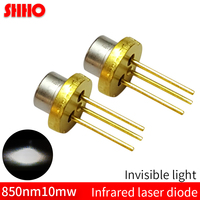 Diode Laser infrarouge, diode laser à infrarouge invisible, accessoires de lancement de lumière, partie de module laser, TO18/diamètre 5.6mm 850nm 10mw