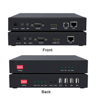 Extenseur HDMI 4K sur câble Cat5e/6/7 jusqu'à 492 pieds, Extenseur KVM HDMI 4K vers IP 150M, prend en charge USB2.0, audio, micro, RS232