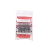 Kit d'assortiment de résistances en Film métallique, 50 pièces, condensateur électromagnétique à Diode Led, ensemble de modules électroniques pour programme