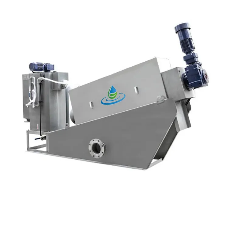 Desidratador de filtro de desaguamento de aço inoxidável para prensa de filtro, desidratador de parafuso multi-disco