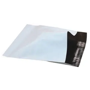 Logistics packaging small size white color 100% new material plastic custom courier bag