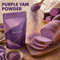 Poudre d'igname violette 100% naturelle Demeter, poudre d'ube en gros pour la pâtisserie, le pain, marque privée disponible