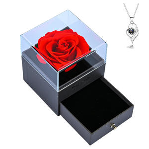 Caja Cuadrada <span class=keywords><strong>de</strong></span> Flores Preservadas, Elección Ecológica y Sostenible 2026, Rosa Eterna para Siempre, Día <span class=keywords><strong>de</strong></span> San Valentín, Día <span class=keywords><strong>de</strong></span> la Madre - Product Image 4