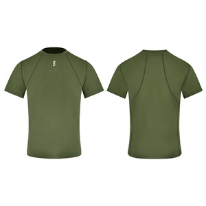 Maillot de ciclismo Jump, poliéster verde, absorbe la humedad, secado rápido, transpirable, para fitness al aire libre y correr - Product Image 1