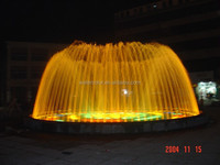 Fuente Musical Comercial de Acero Inoxidable 304 con Luces LED Multicolores, Control PLC/DMX512, Resistente al Agua