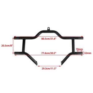 Barre de protection du moteur avant pour Harley <span class=keywords><strong>CVO</strong></span> Street Glide 2010~2023, glissières Delrin, tube de 114 mm de diamètre, ne convient pas aux modèles Road Glide - Product Image 2