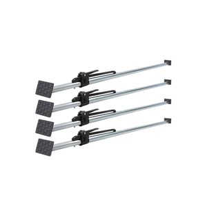 Barra de Carga Ajustable de Tubo de Acero de 89''-104'' en Gris/Plateado de Alta Calidad - Product Image 4