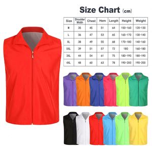 Promotional Custom <b>Vests</b> for <b>Men</b> Volunteer <b>Vests</b> with Custom Logos and Graphics Sleeveless Work Clothes logo Printing - Product Image 4