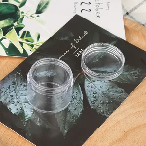 Petits pots à cosmétiques vides en plastique Transparent, conteneurs pour cosmétiques, bocaux à crème, 20g, 10 pièces