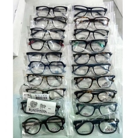 Montures de lunettes optiques en acétate mélangé en gros, en stock, pour femmes et hommes, classiques et abordables