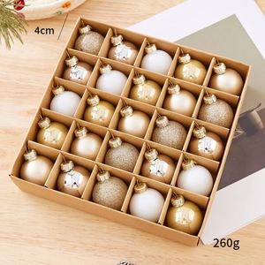 Juego de 25 Adornos Navideños Electrochapados de 4 cm, Adornos Colgantes de Cristal Brillante para Árbol, Caja de Regalo, Decoración Navideña para el Hogar, Personalización OEM - Product Image 3