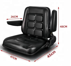 Siège de tracteur agricole, ceinture de sécurité réglable rapidement, siège universel confortable, acier à faible teneur en carbone - Product Image 2
