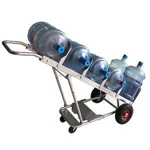 Carro de mano de almacenamiento de botellas de agua de 5-7 piezas de acero inoxidable con carro de mano resistente de cuatro ruedas - Product Image 3