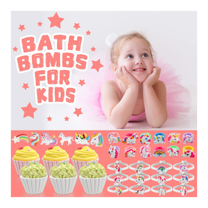 ระเบิดอาบน้ำสำหรับผู้ใหญ่สำหรับเด็กคัพเค้กสีสันสดใส - Product Image 2