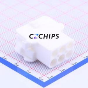 350781-1 Housing (Wire-to-Board / Wire-to-Wire) P=6.35mm Connector 2x3P 6.35mm 2 3 - Product Image 2