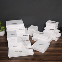 Haute qualité papier blanc carton cadeau écharpe boîte d'emballage 2mm d'épaisseur éponge doublure mode Style Souvenir avec échantillon gratuit Logo