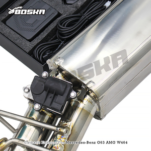 Échappement Catback sur mesure pour Mercedes-Benz G63 AMG W463A/W464 4.0T 2019-2023 Boska Titane poli avec commande de soupape intelligente - Product Image 6