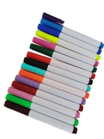 Marqueur textile sans saignement Stylo tissu marqueur de t-shirt permanent et lavable, idéal pour décorer T-shirts, bavoirs, textiles