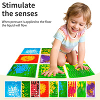 Tapis sensoriel pour l'autisme, surface en feutre, PVC antidérapant, dalles sensorielles pour la marche, pour enfants de 3 à 12 ans, unisexe, jeu éducatif, entraînement sensoriel