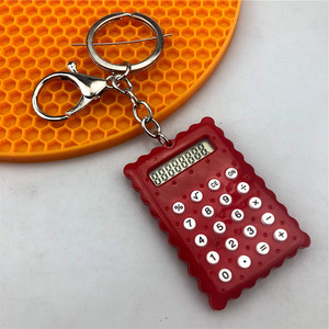 Mini Calculator Keychain Portable Battery Operated 8 Digit Display Student Gift Colorful Design JS-102 - Product Image 3