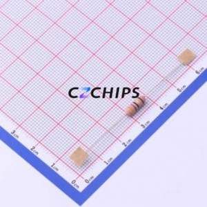 Résistance traversante KNP1WS-47ohm 5%-XT52, composant traversant (THT), D3.5xL9mm, bobinée, 47Ohm 5% 350V - Product Image 2