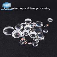ISO9001 Certified Diameter 12.7mm 25.4mm Focal Length 19mm/25mm OEM BK7 Double-Convex Lens Biconvex Lens