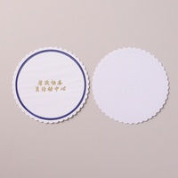 Sous-verres en papier jetables personnalisés avec logo, pour hôtel, café, bar, bière, sous-verres ronds absorbants en papier