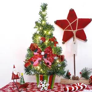 Mini Table Christmas Tree Small Desk Xmas Tree Party Ornament Tree For Home Office Christmas Decoration