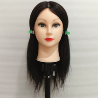 Tête de mannequin d'entraînement pour femme, cheveux humains 100%, blond long, visage européen, nouveau modèle 2025