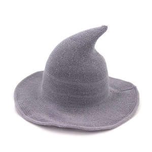 <span class=keywords><strong>Sombrero</strong></span> de mago plegable para Halloween, <span class=keywords><strong>sombrero</strong></span> puntiagudo de bruja de punto transfronterizo regular, personaje de lana para fiesta informal, uso directo - Product Image 6