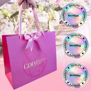 Sacs en papier de luxe avec logo personnalisé, sacs en papier personnalisés, emballage pour vêtements, sacs cadeaux, sacs de boutique, sacs de shopping en carton - Product Image 3