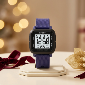 Reloj Deportivo Digital con Correa de PU Cuadrada, LED Luminoso, Multifunción, para Hombres, Estudiantes, Uso Diario y al Aire Libre, Venta al Por Mayor - Product Image 1