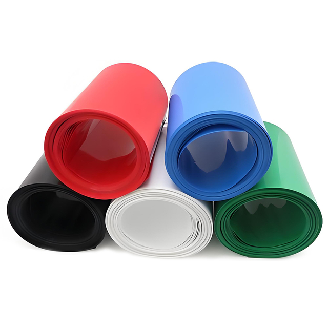 Blue Black PVC Heat Shrink Film High Voltage Insulation Sleeve for 18650 Battery 220V Rated 40~+220C