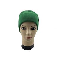 Bonnet d'hiver confortable en tricot avec logo personnalisé unisexe avec manchette pliée