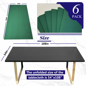 Tovaglie di Carta Monouso Premium Impermeabili e Oleorepellenti, Colore Verde Tinta Unita, <span class=keywords><strong>con</strong></span> Motivo Geometrico a Forma Quadrata per Feste in Casa - Product Image 3