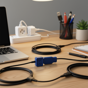 Clips ColourCode Azules, 10 Piezas, Para Organizar Cables y Alambres - Product Image 2