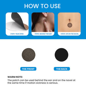 Patch anti-mal des transports à action rapide et longue durée à base de plantes saines, soulagement de la douleur, 72 pièces - Product Image 4