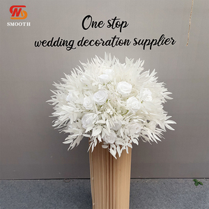 LEDA Decoración de Boda, Centro de Mesa Personalizado con Bola de Flores, Centros de Mesa Blancos para Decoración de Bodas, para Fiestas y Eventos - Product Image 3